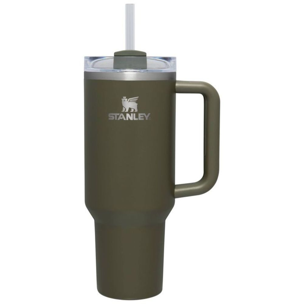 NEW Stanley 40oz Stainless Steel H2.0 Flowstate Quencher Tumbler Peat Moss -
